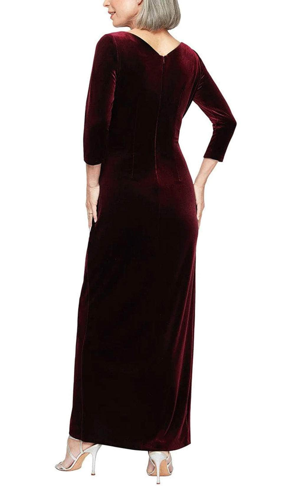 Alex Evenings 82918583 - Surplice V-Neck Velvet Formal Gown Formal Gowns