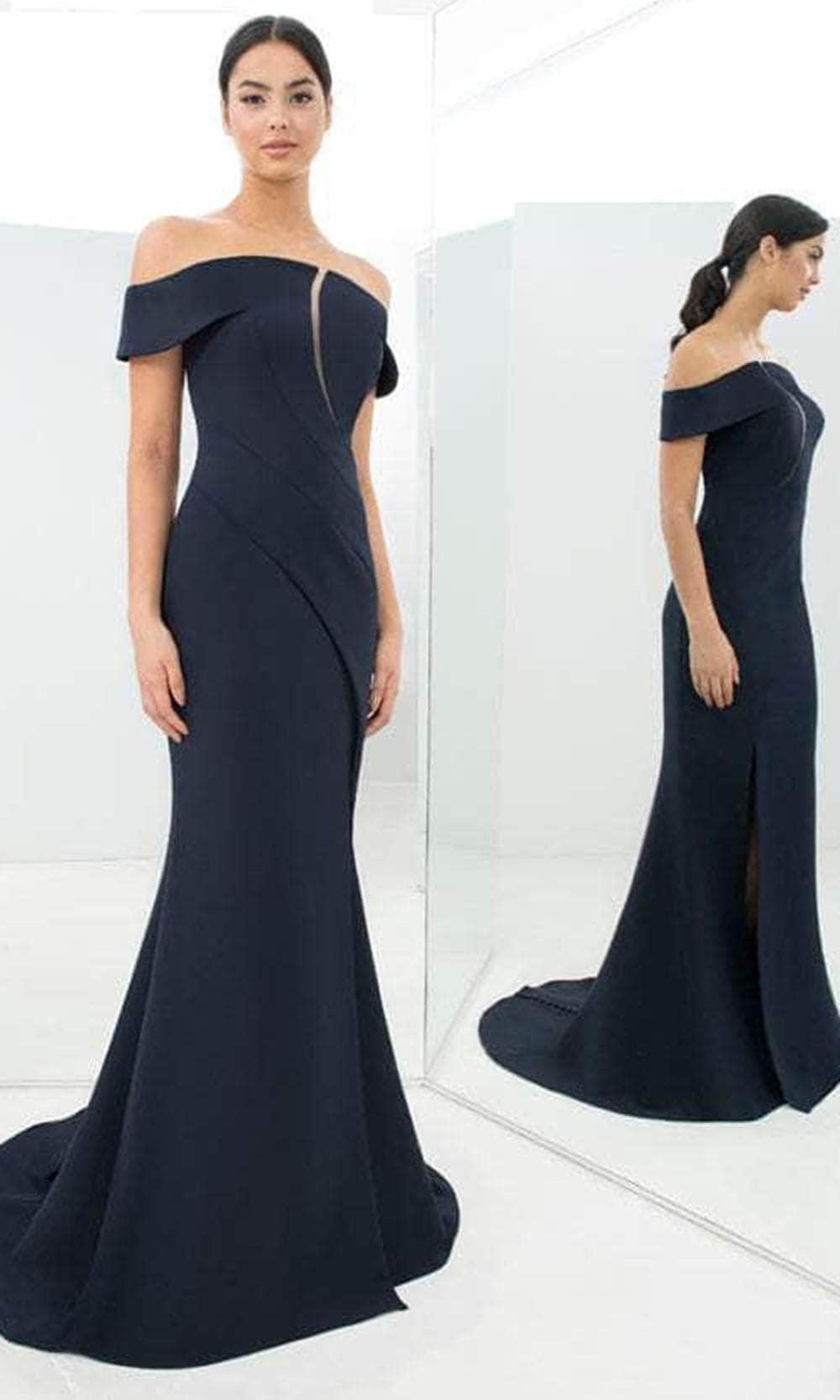 Alexander By Daymor 1373 - Off-Shoulder Cutout Formal Gown Special Occasion Dress