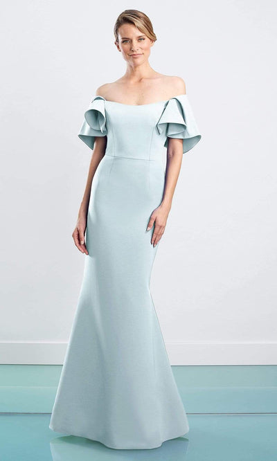 Alexander By Daymor - 1464 Ruffled Off Shoulder Trumpet Dress Evening Dresses