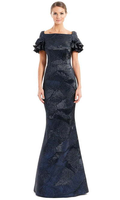 Alexander By Daymor 1655F22 - Pleated Sleeves Evening Gown Special Occasion Dress