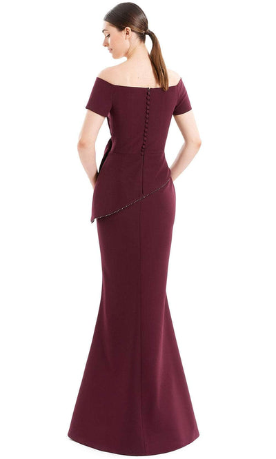 Alexander By Daymor 1661F22 - Off Shoulder Pleated Evening Gown Special Occasion Dress