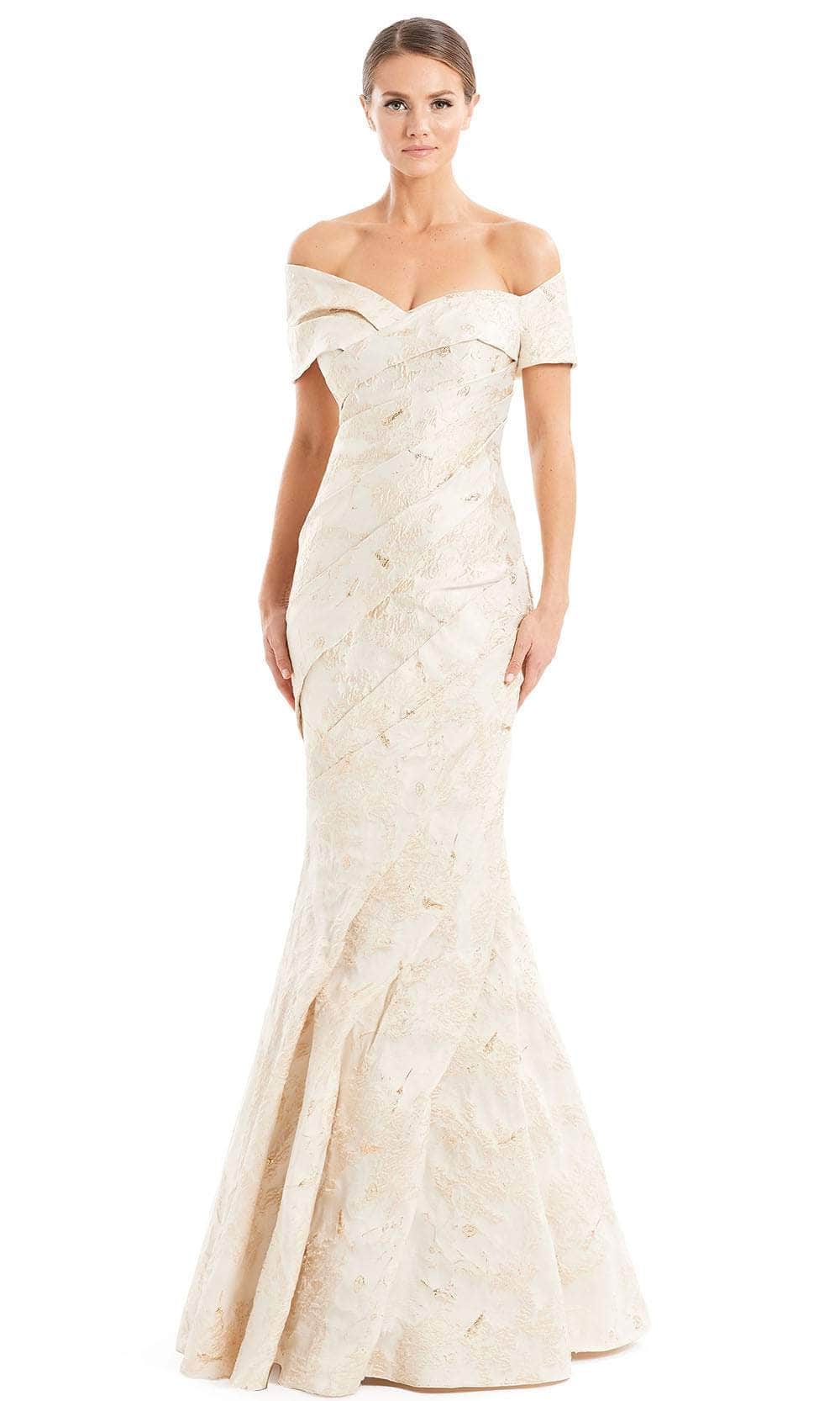 Alexander By Daymor 1666F22 - Faux Wrap Mermaid Gown Special Occasion Dress