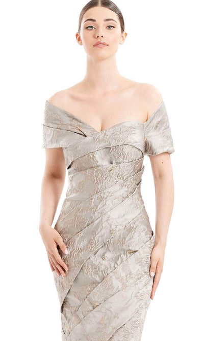 Alexander By Daymor 1666F22 - Faux Wrap Mermaid Gown Special Occasion Dress