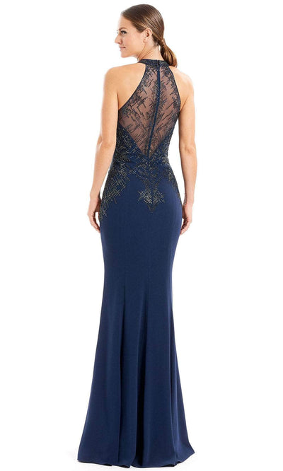 Alexander By Daymor 1672F22 - Illusion Halter Evening Dress Special Occasion Dress