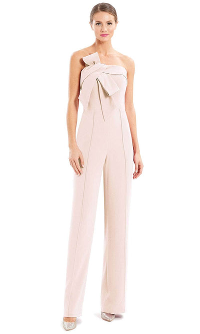 Alexander By Daymor 1678F22 - Strapless Bow Accent Formal Jumpsuit Special Occasion Dress