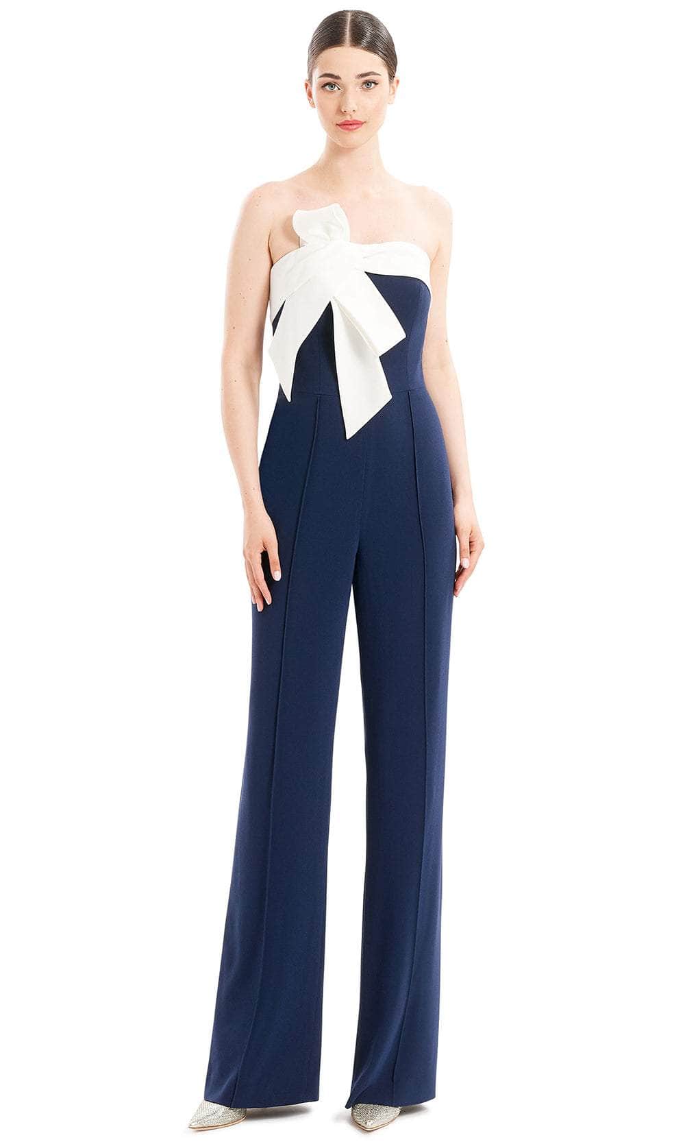 Alexander By Daymor 1678F22 - Strapless Bow Accent Formal Jumpsuit Special Occasion Dress