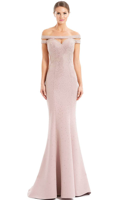 Alexander By Daymor 1679F22 - Off Shoulder Beaded Evening Gown Special Occasion Dress