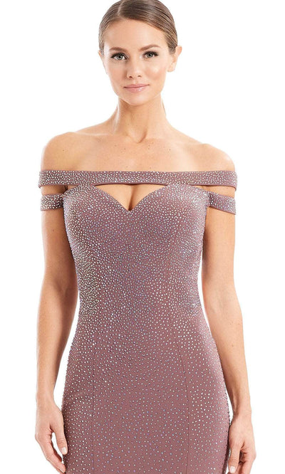 Alexander By Daymor 1679F22 - Off Shoulder Beaded Evening Gown Special Occasion Dress