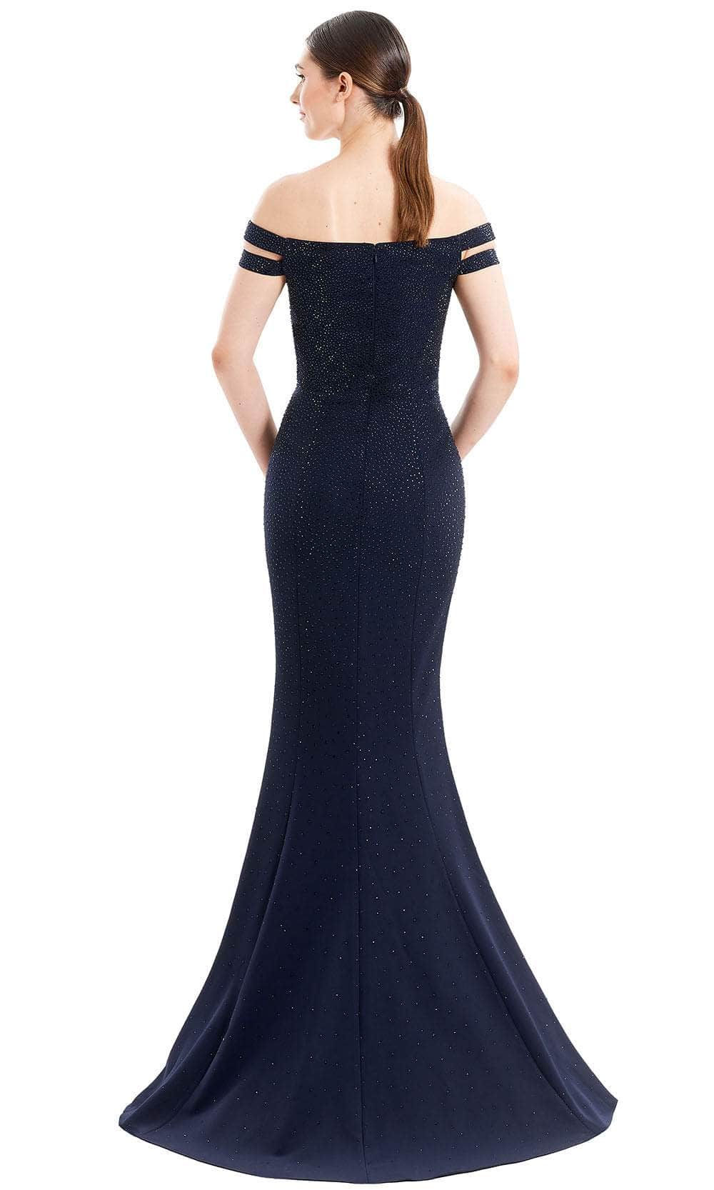 Alexander By Daymor 1679F22 - Off Shoulder Beaded Evening Gown Special Occasion Dress