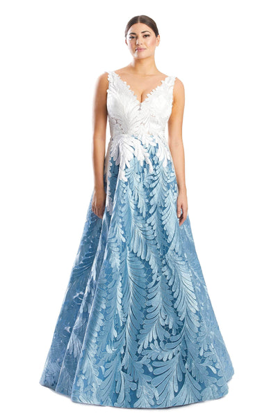 Alexander by Daymor 1750S23 - Leaf Embroidered Evening Dress Evening Dresses