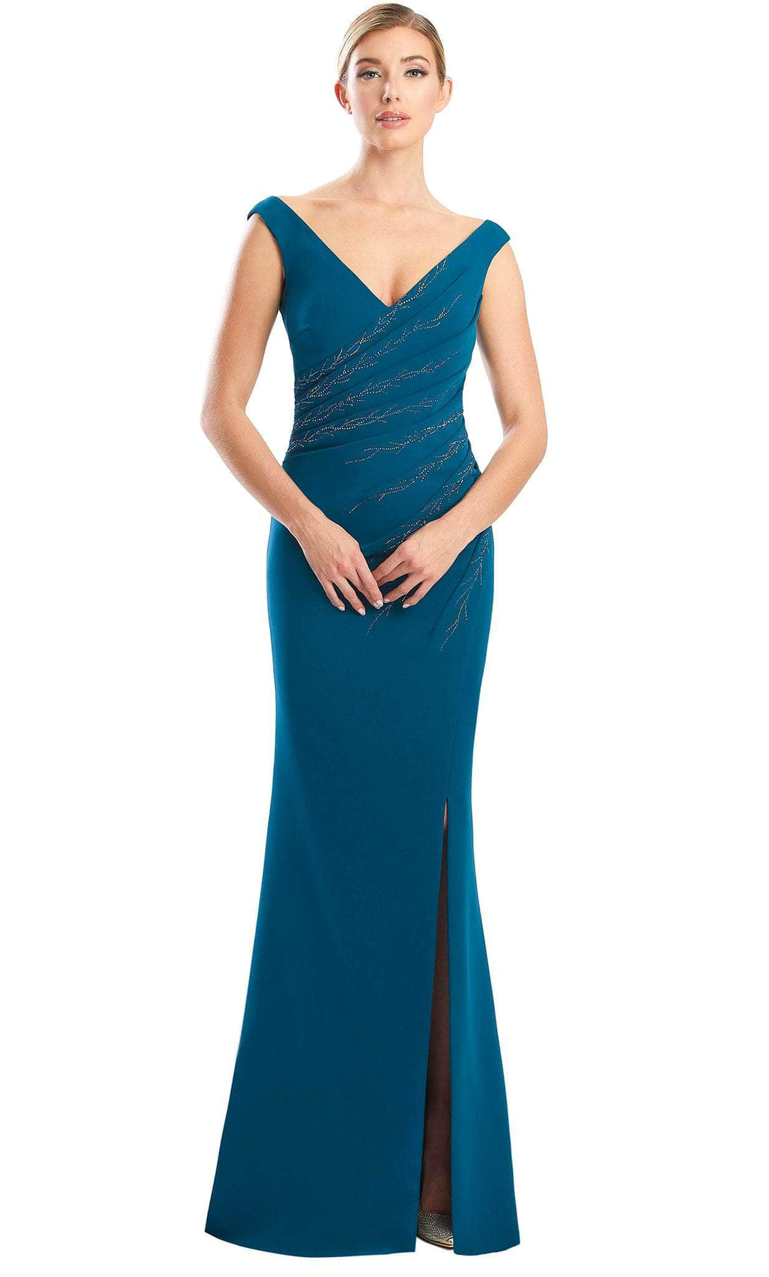 Alexander by Daymor 1757S23 - Mermaid Beaded Formal Dress Mother of the Bride Dresses