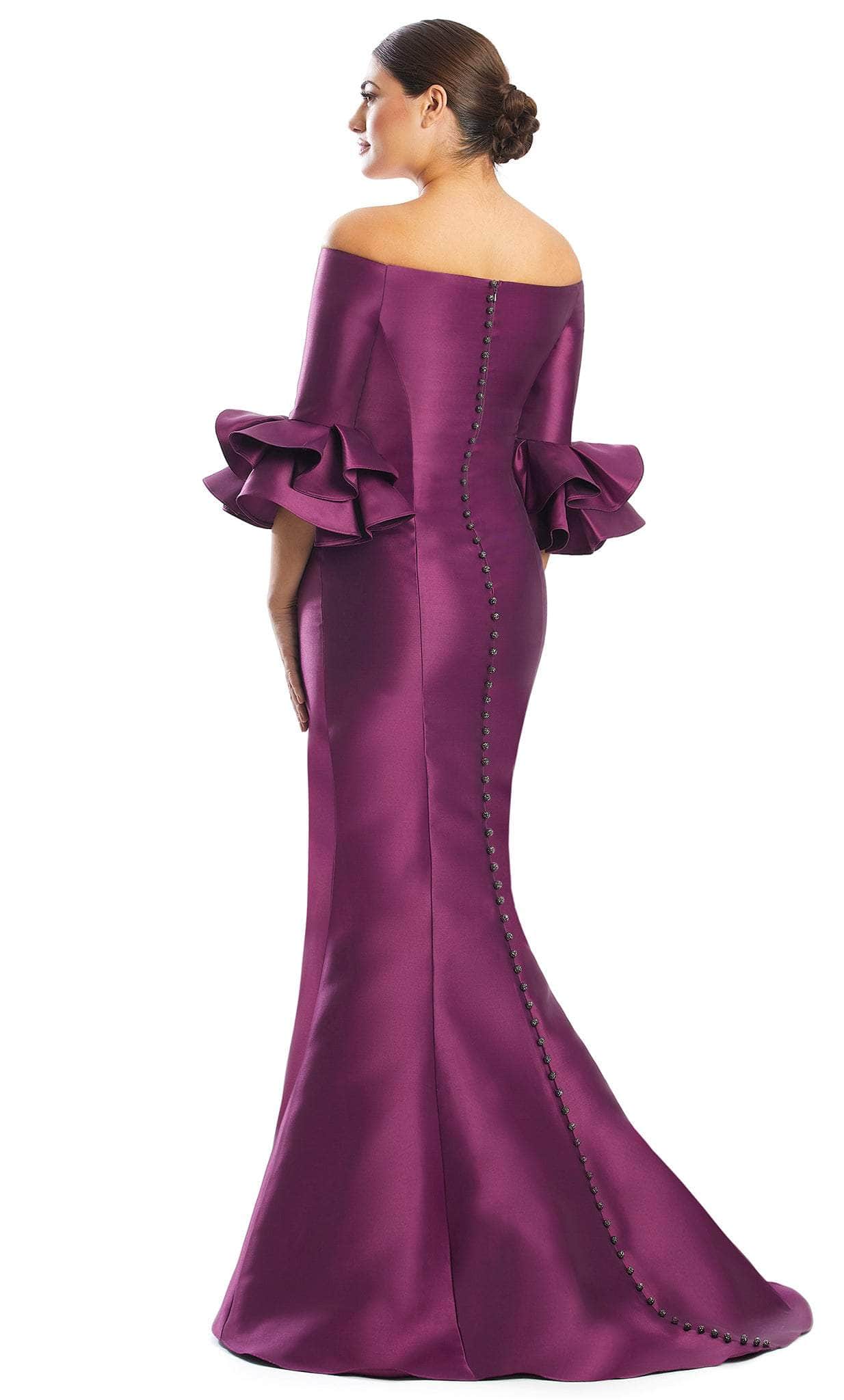 Alexander by Daymor 1758S23 - Ruffled Cuffs Formal Dress Evening Dresses