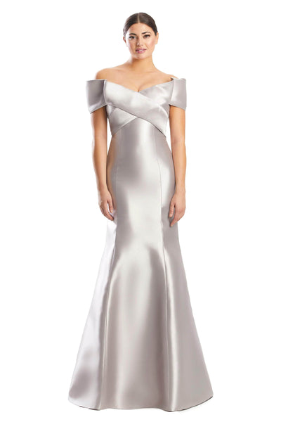 Alexander by Daymor 1763S23 - Bandage Bodice Satin Dress