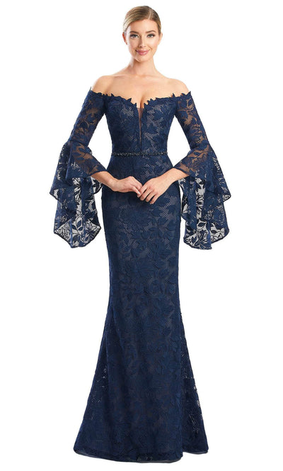 Alexander by Daymor 1769S23 - Lace Off-Shoulder Evening Dress Evening Dresses