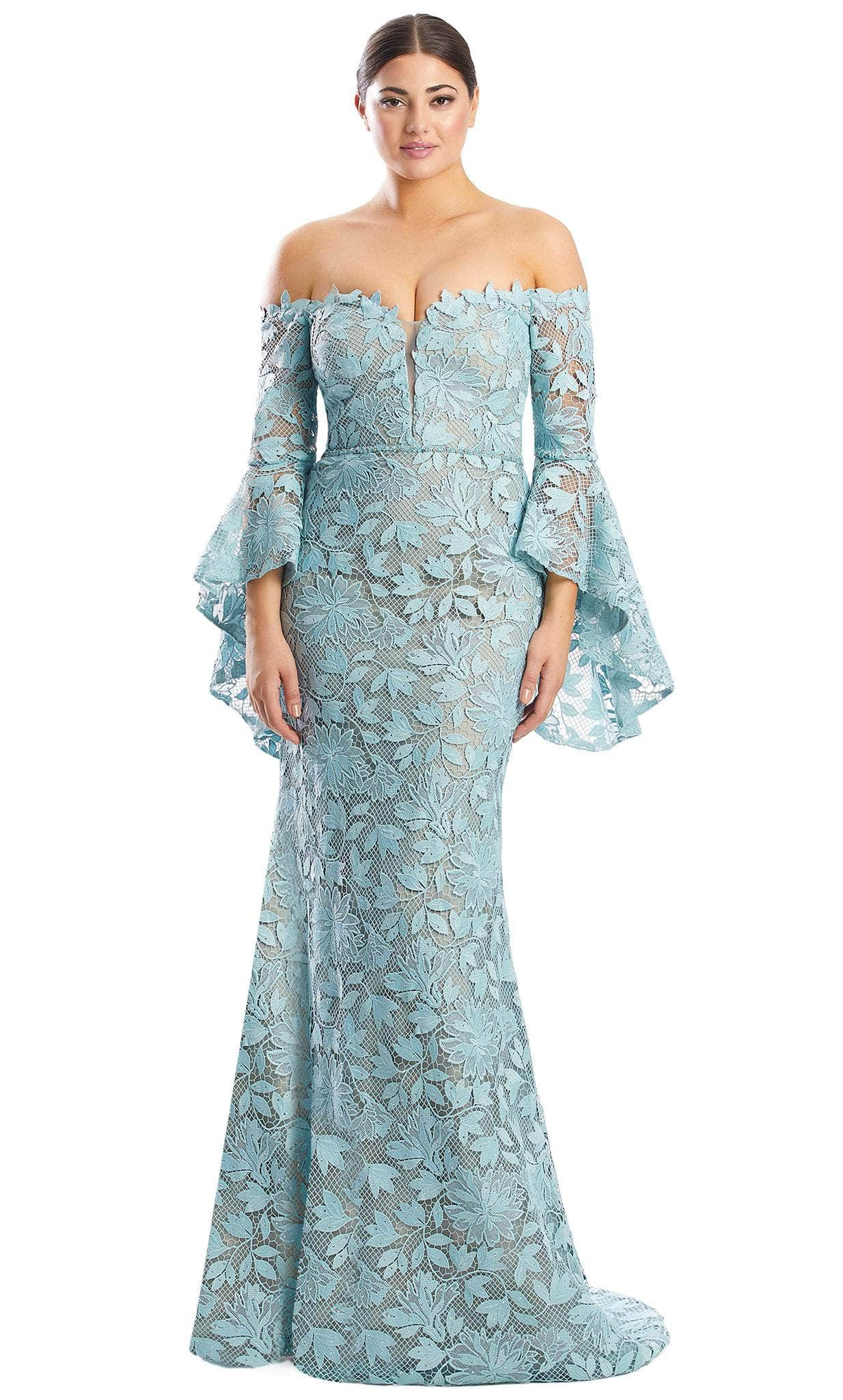 Alexander by Daymor 1769S23 - Lace Off-Shoulder Evening Dress Evening Dresses