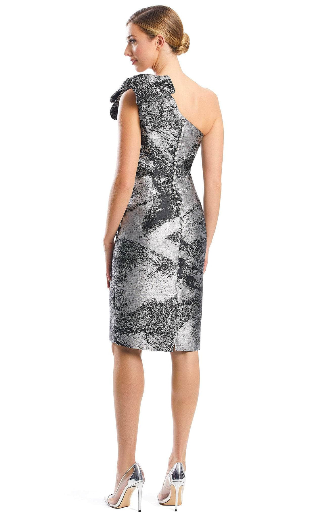 Alexander by Daymor 1772S23 - Bow Appliqued Short Dress Cocktail Dresses