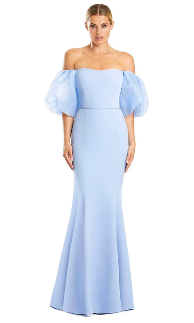 Alexander by Daymor 1870F23 - Puff Sleeve Trumpet Evening Gown Special Occasion Dress