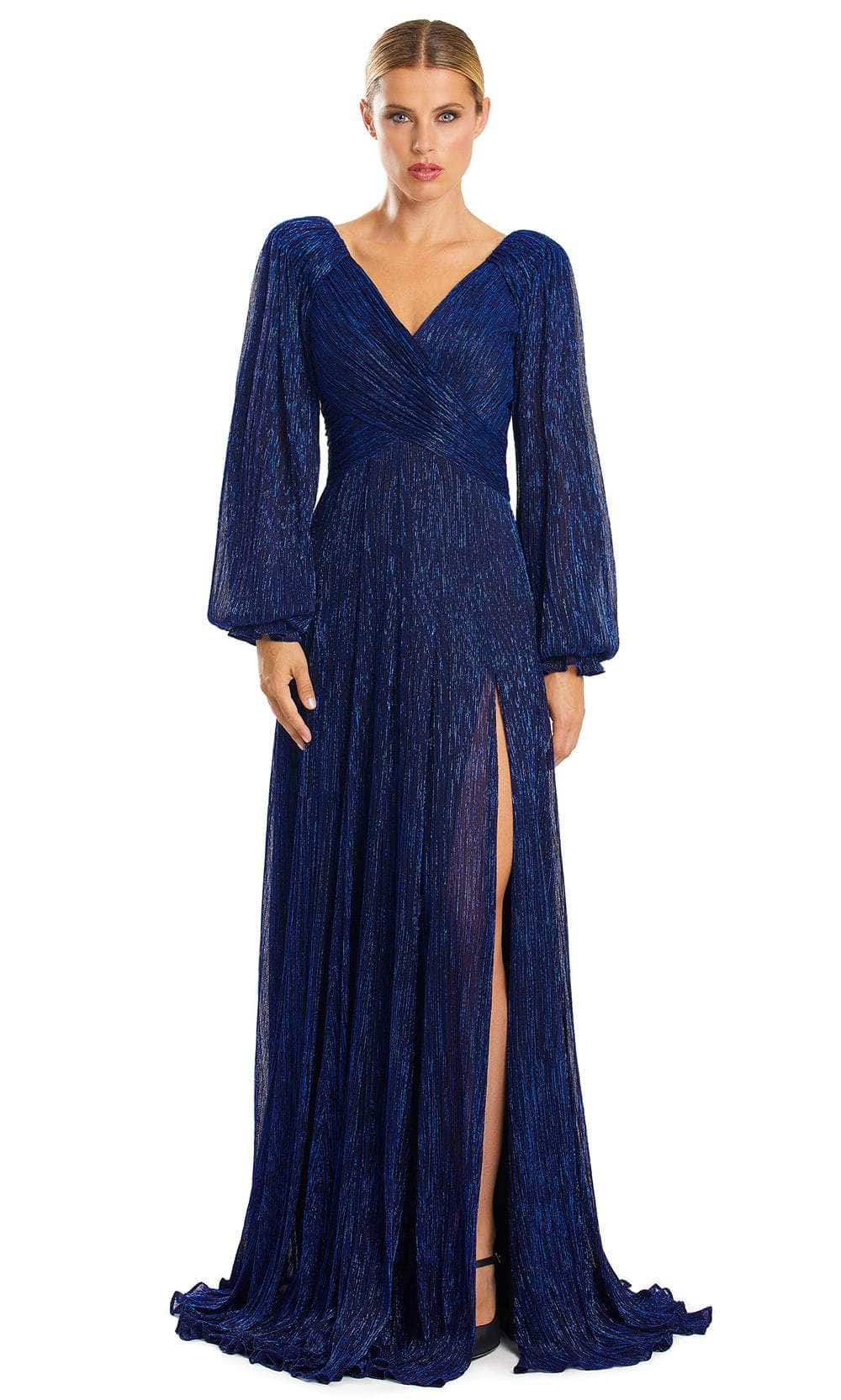 Alexander by Daymor 1877F23 - Long Sleeve Ruched Evening Gown Special Occasion Dress