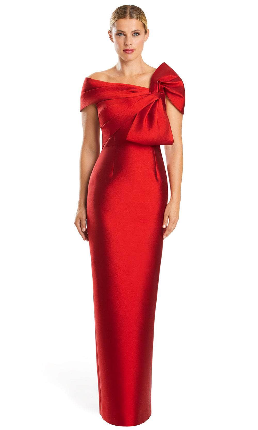 Alexander by Daymor 1885F23 - Off-Shoulder Bow Accented Evening Dress Special Occasion Dress