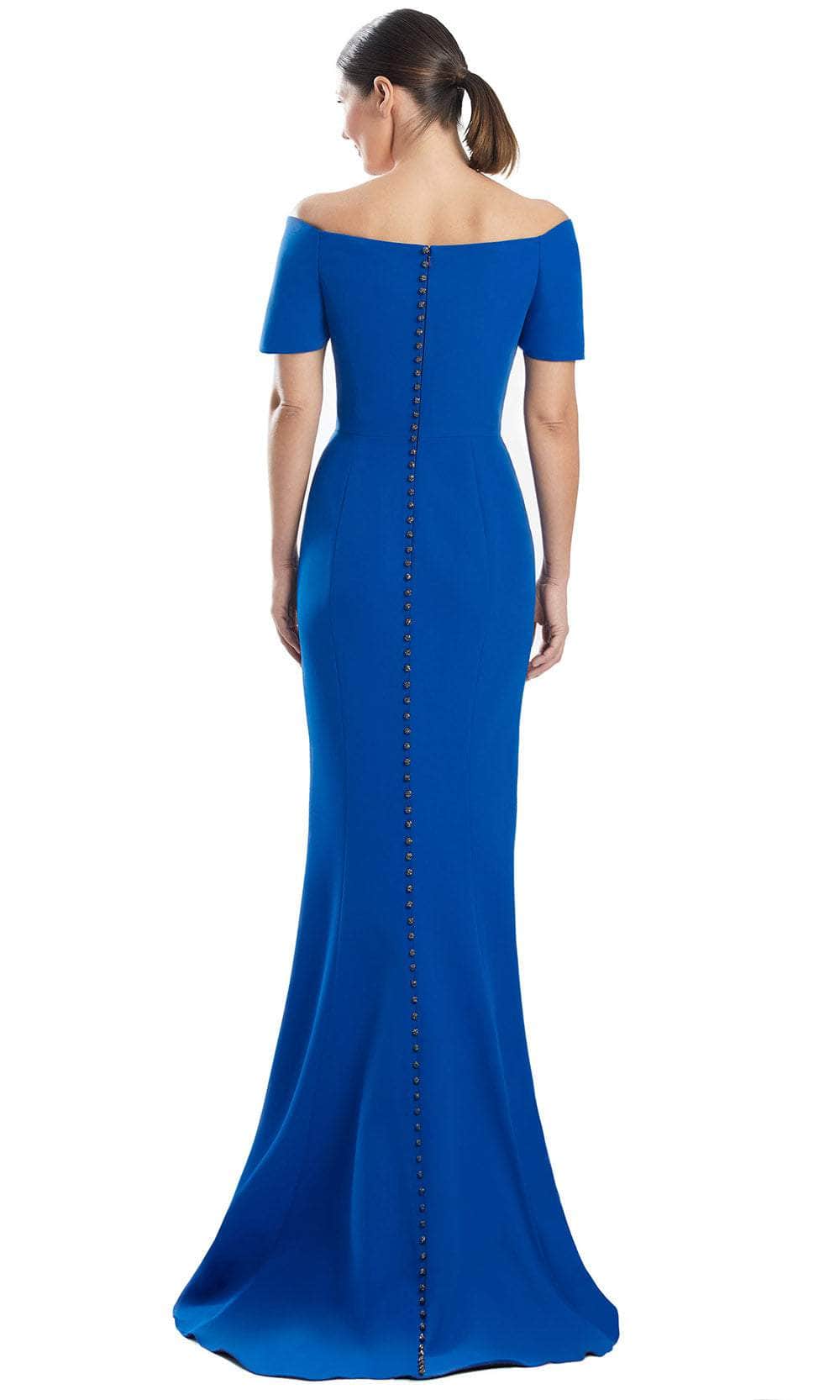 Alexander by Daymor 1954S24 - Bow Detailed Off Shoulder Evening Dress Mother of the Bride Dresses