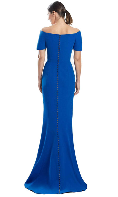 Alexander by Daymor 1954S24 - Bow Detailed Off Shoulder Evening Dress Mother of the Bride Dresses