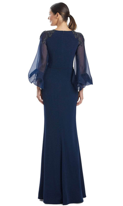 Alexander by Daymor 1956S24 - Beaded Sheer Balloon Sleeve Prom Gown Prom Dresses