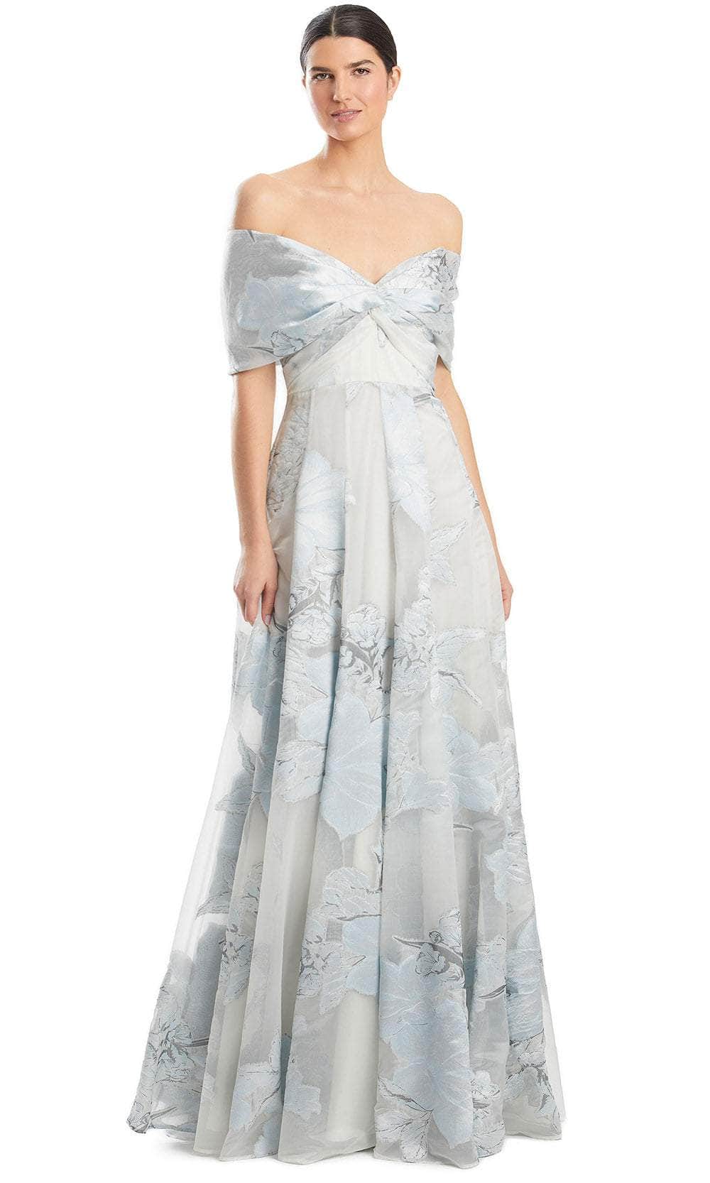 Alexander by Daymor 1959S24 - Off-Shoulder Printed Ballgown Ball Gowns 4 / Crystal