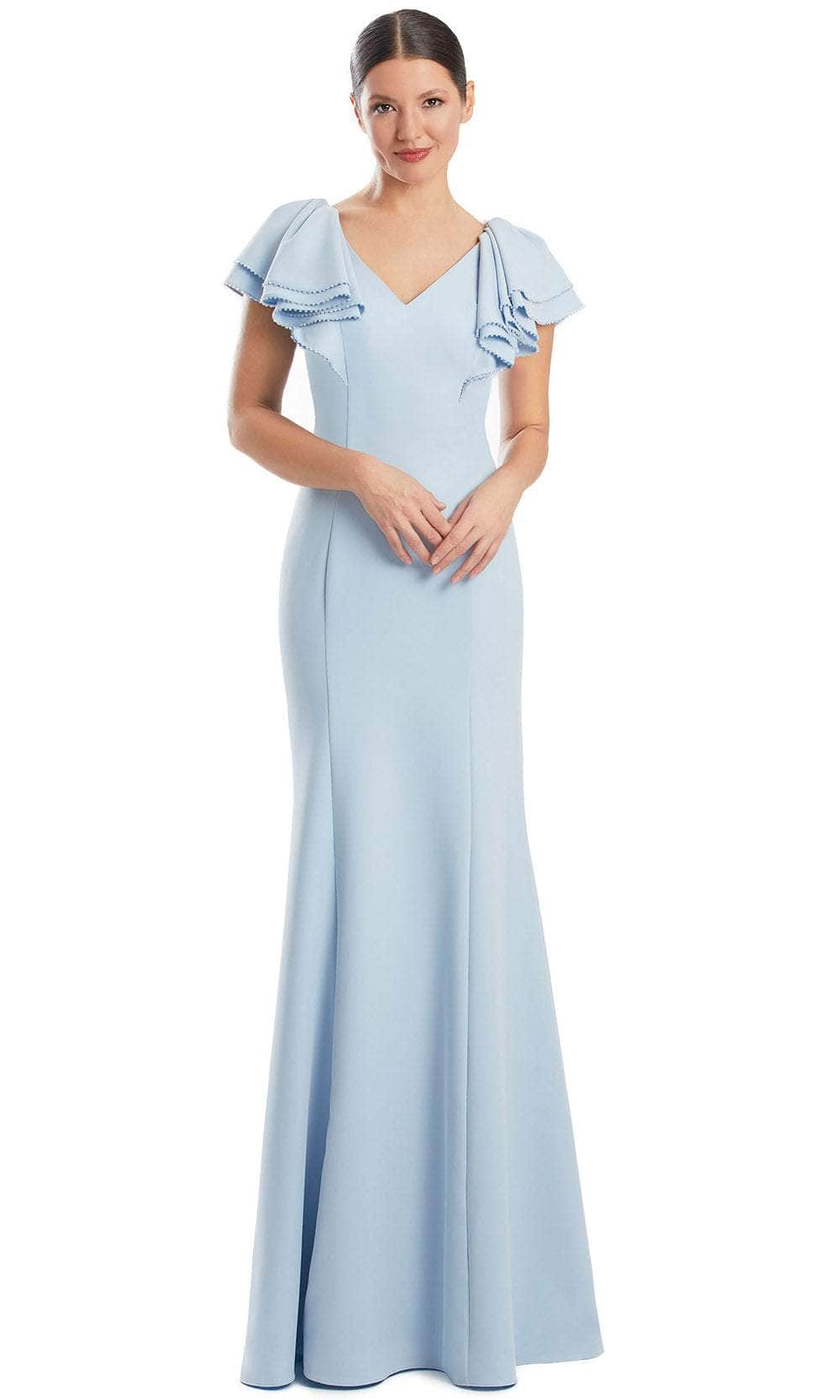 Alexander by Daymor 1968S24 - Flutter Sleeve Sheath Evening Dress Evening Dresses