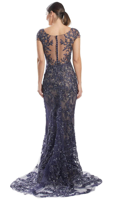 Alexander by Daymor 1973S24 - Lace Applique Short Sleeve Prom Dress Prom Dresses