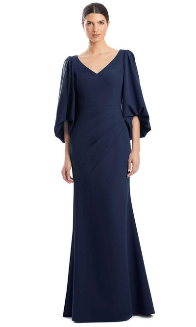 Alexander by Daymor 1974S24 - V-Neck Balloon Sleeve Evening Gown Evening Dresses