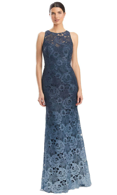 Alexander by Daymor 1975S24 - Sleeveless Jewel Neck Prom Dress Prom Dresses 4 / Graphite Ombre