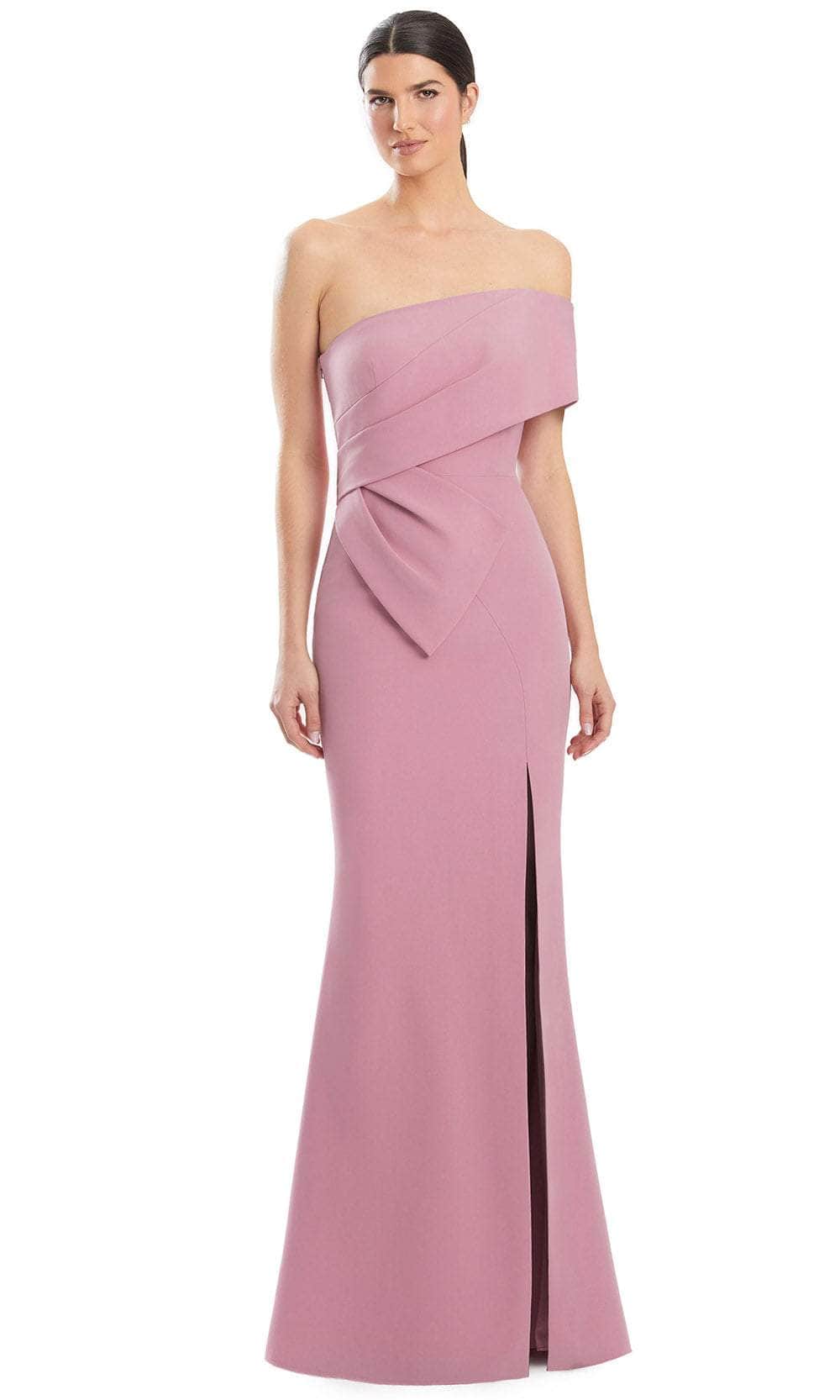 Alexander by Daymor 1981S24 - Off Shoulder Sheath Evening Dress Evening Dresses 4 / Peony