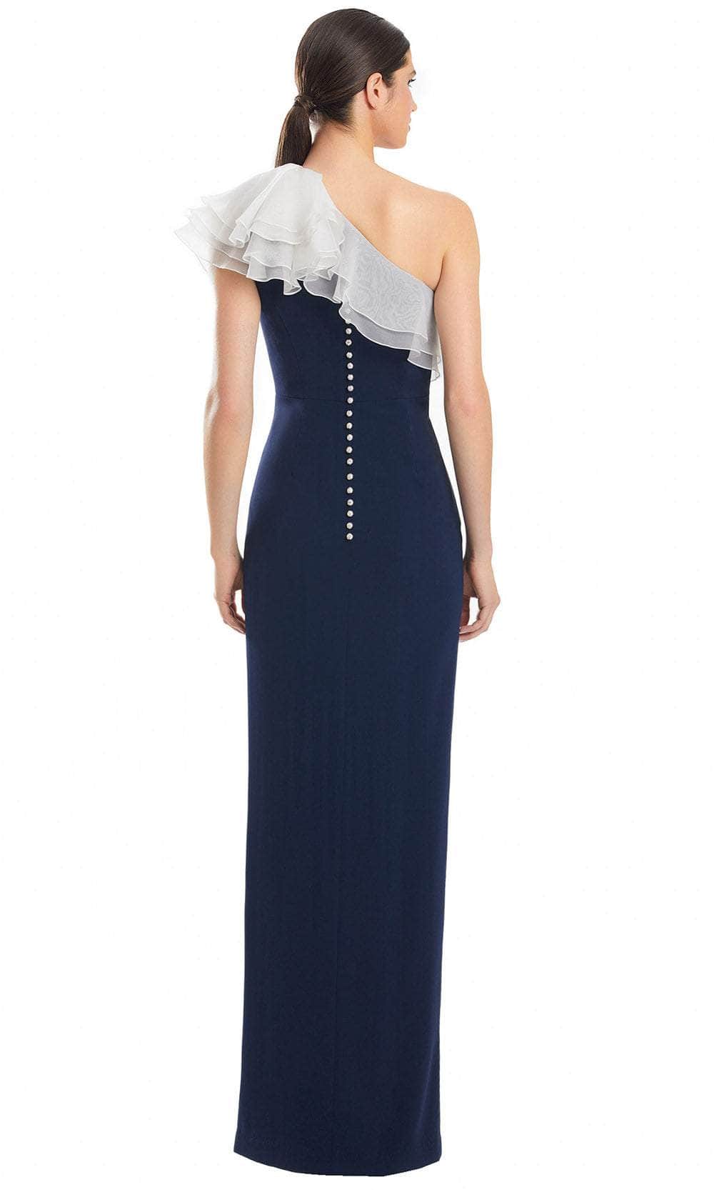 Alexander by Daymor 1982S24 - One-Sleeve Ruffle Detailed Prom Gown Prom Dresses