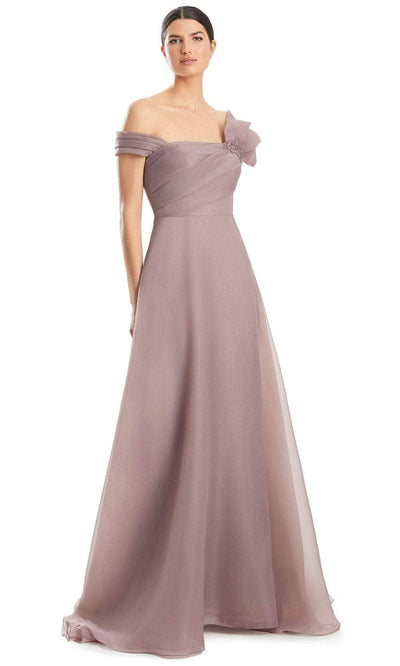 Alexander by Daymor 1985S24 - Pleated One-Sleeve Ballgown Ball Gowns