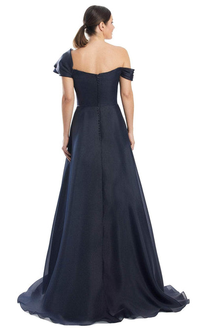 Alexander by Daymor 1985S24 - Pleated One-Sleeve Ballgown Ball Gowns