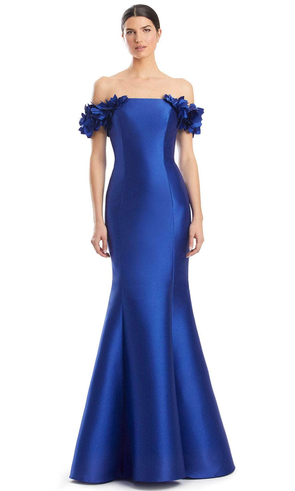 Alexander by Daymor 1991S24 - Floral Appliqued Mermaid Evening Dress Evening Dresses