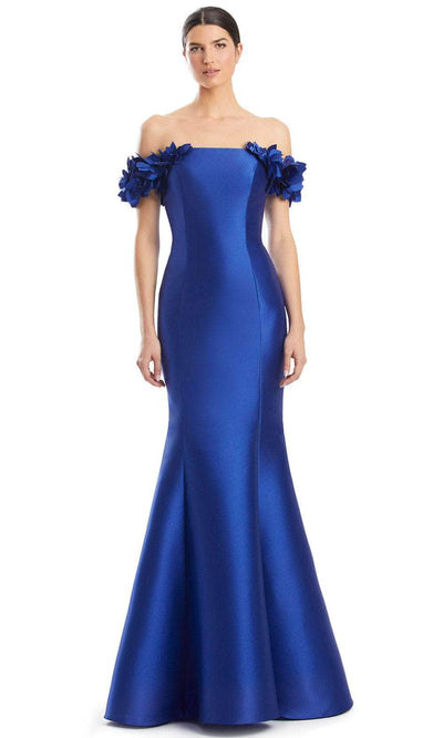 Alexander by Daymor 1991S24 - Floral Appliqued Mermaid Evening Dress Evening Dresses