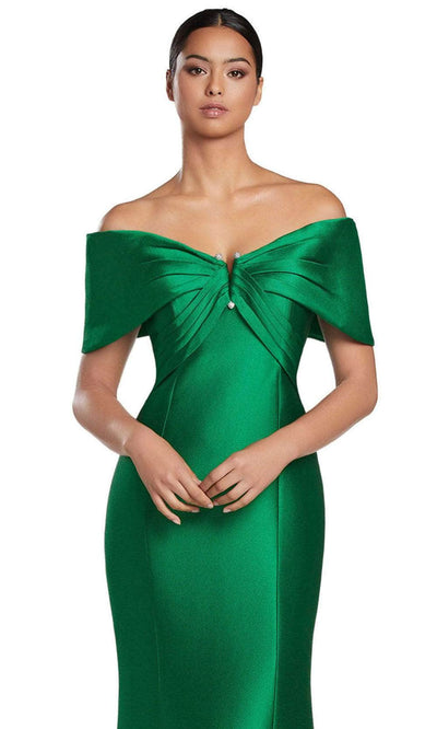 Alexander by Daymor 2053F24 - Short Sleeve Mermaid Evening Gown Prom Dresses