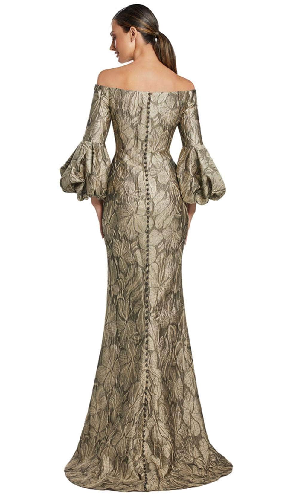 Alexander by Daymor 2054F24 - Off-Shoulder Long Sleeve Long Gown Mother of the Bride Dresses