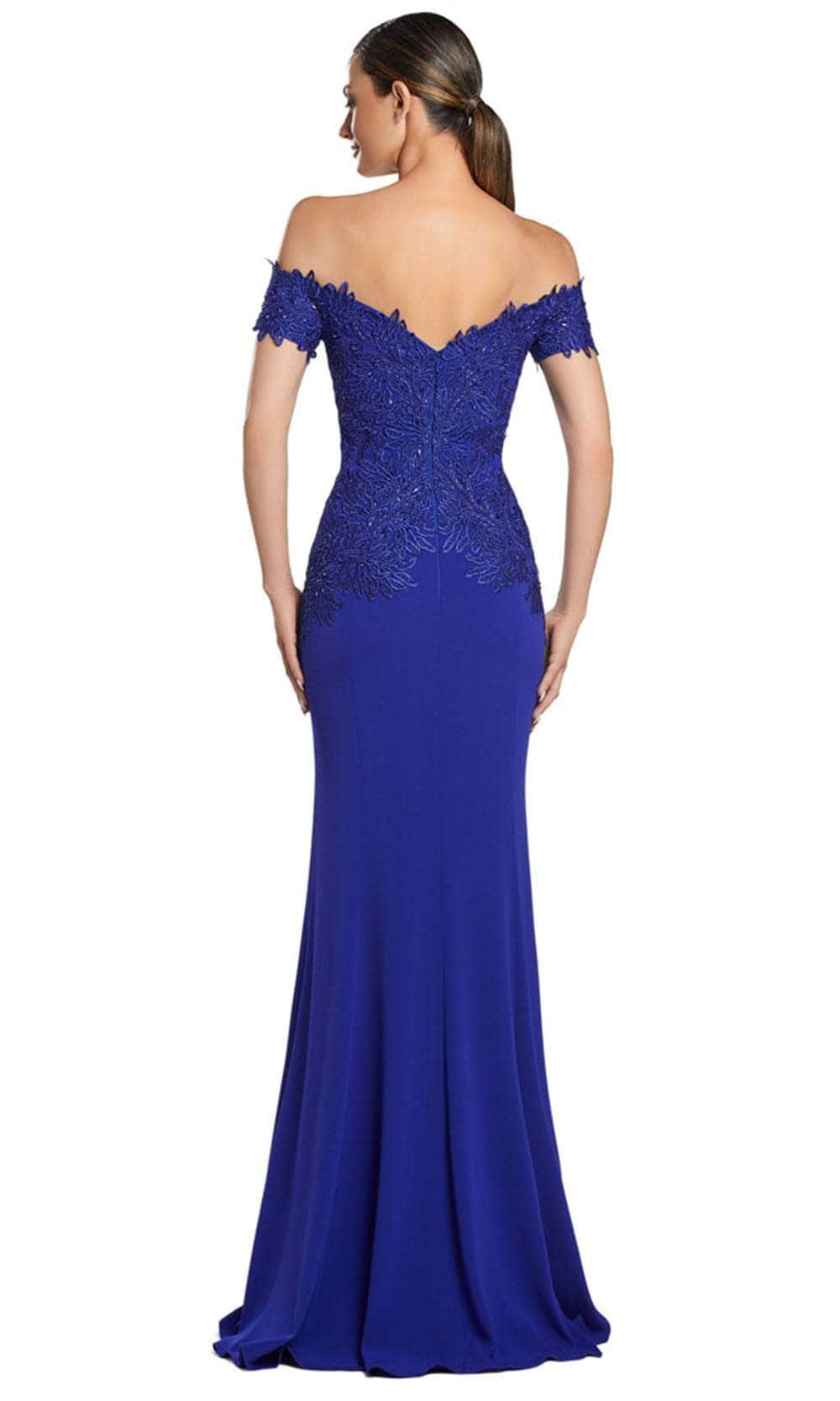 Alexander by Daymor 2057F24 - Appliqued Sheath Evening Gown Prom Dresses