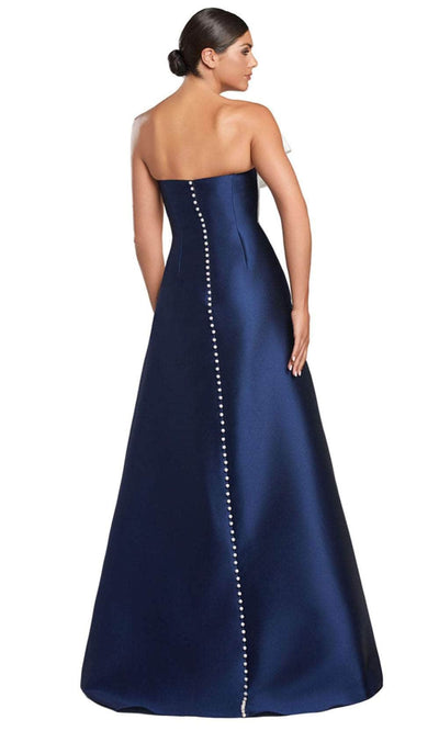 Alexander by Daymor 2068F24 - Asymmetric Neck A-Line Evening Gown Formal Gowns