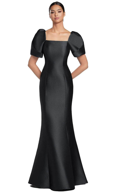 Alexander by Daymor 2069F24 - Puff Sleeve Seam Evening Gown Mother of the Bride Dresses 4 /  Black