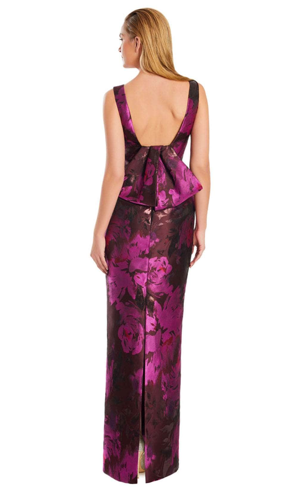 Alexander by Daymor 3043DS25 - V-Neck Column Gown with Overskirt Evening Dresses