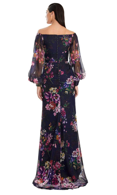 Alexander by Daymor 3045S25 - Bishop Sleeve Floral A-Line Gown Mother of the Bride Dresses