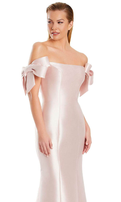 Alexander by Daymor 3047S25 - Off-Shoulder Straight Neckline Gown Mother of the Bride Dresses