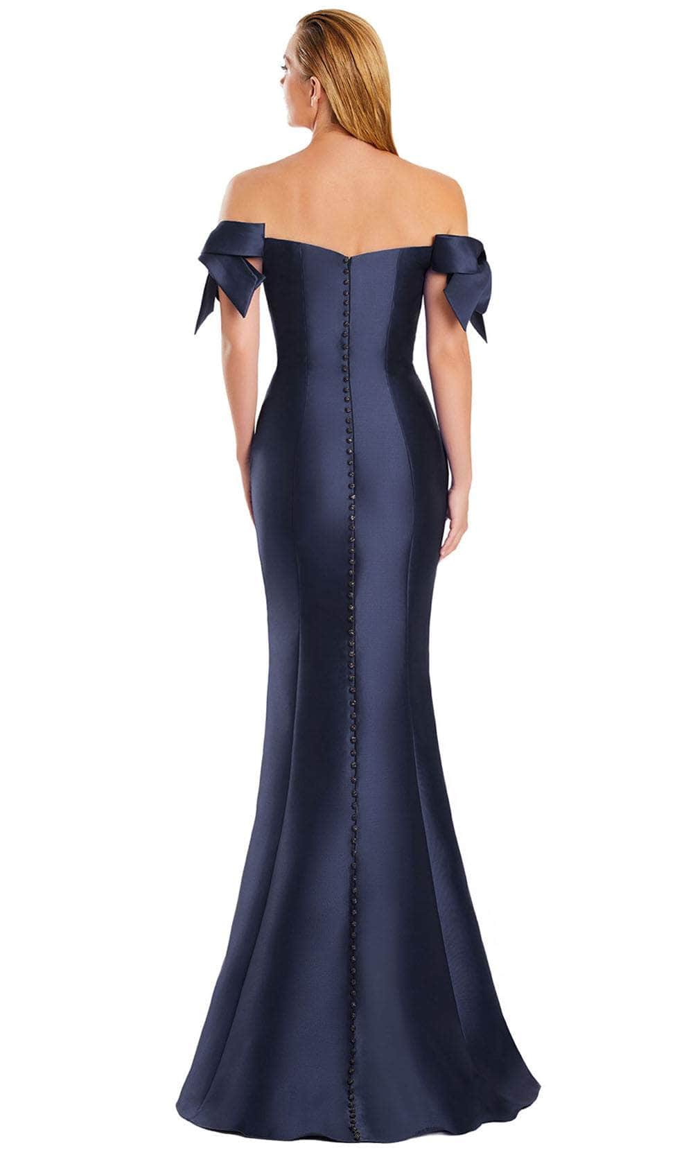 Alexander by Daymor 3047S25 - Off-Shoulder Straight Neckline Gown Mother of the Bride Dresses