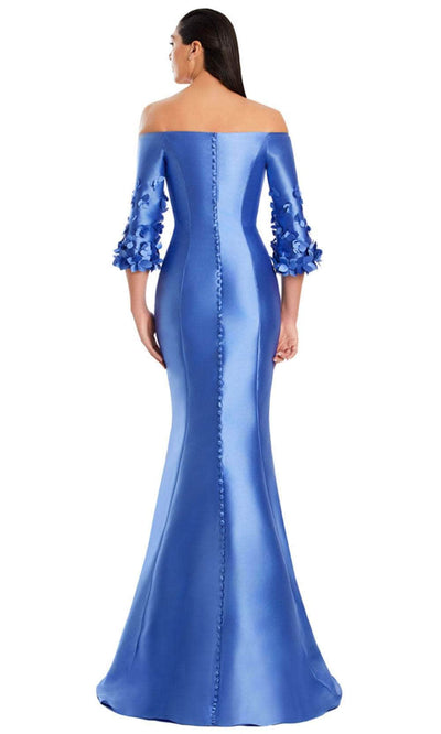 Alexander by Daymor 3049S25 - Floral Applique Quarter Sleeve Gown Mother of the Bride Dresses