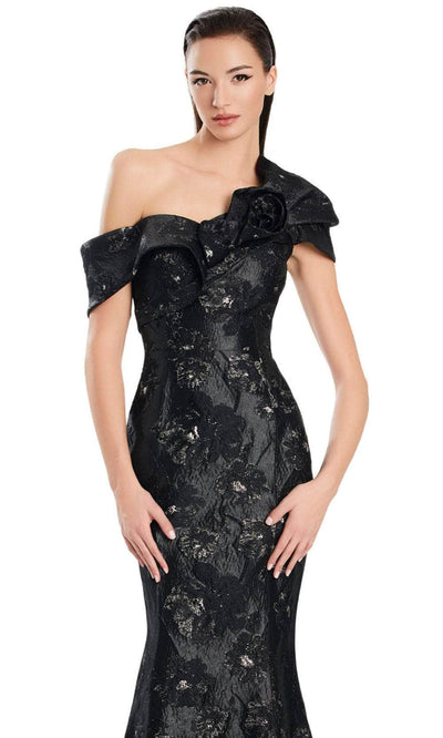 Alexander by Daymor 3050S25 - Asymmetric Floral Print Mermaid Gown Mother of the Bride Dresses