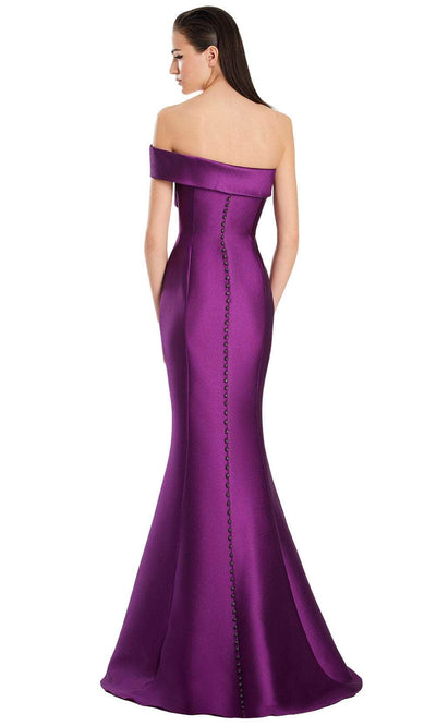 Alexander by Daymor 3052S25 - Off-Shoulder Bow Detail Mermaid Gown Formal Gowns