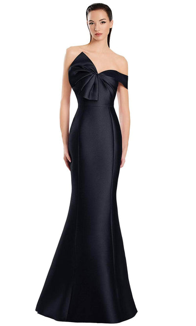 Alexander by Daymor 3052S25 - Bow Accent Sweetheart Mermaid Gown Formal Gowns 4 /  Black